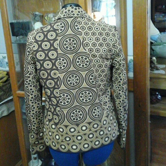 Geometric Print Blazer Jacket ~ WNOT - Picture 2 of 4